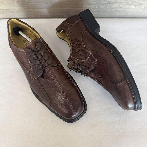 NEW Studio Belvedere Bay Bridge Brown Pebble Leather Oxford Shoe Men 11.5 EEE - Picture 10 of 10